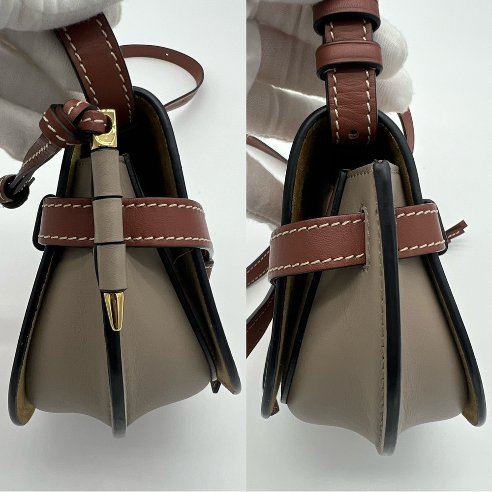 Authentic Loewe mini Gate dual bag in tricolors - Picture 10 of 17